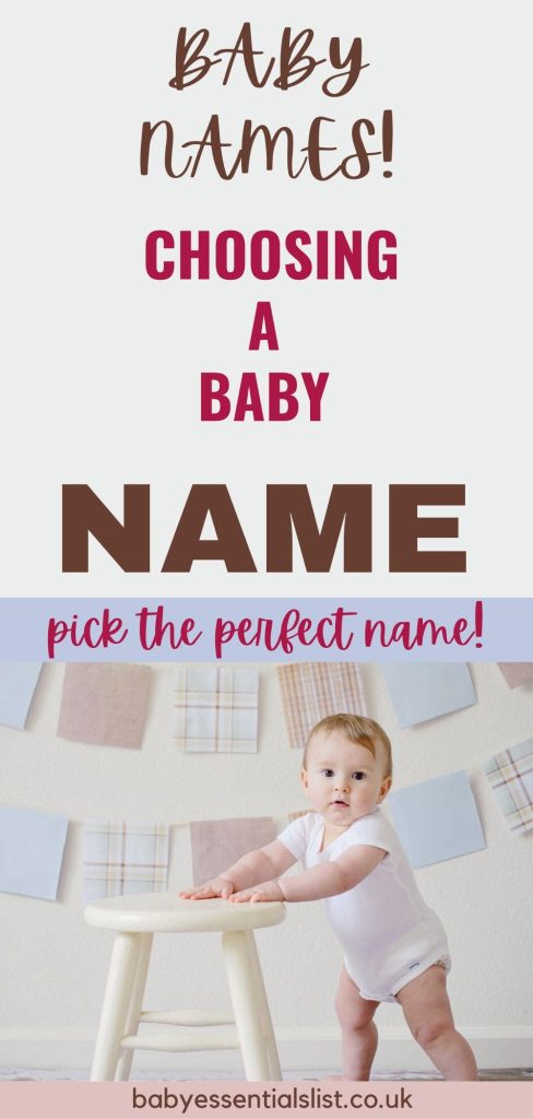 Choosing a baby name: pick the perfect name